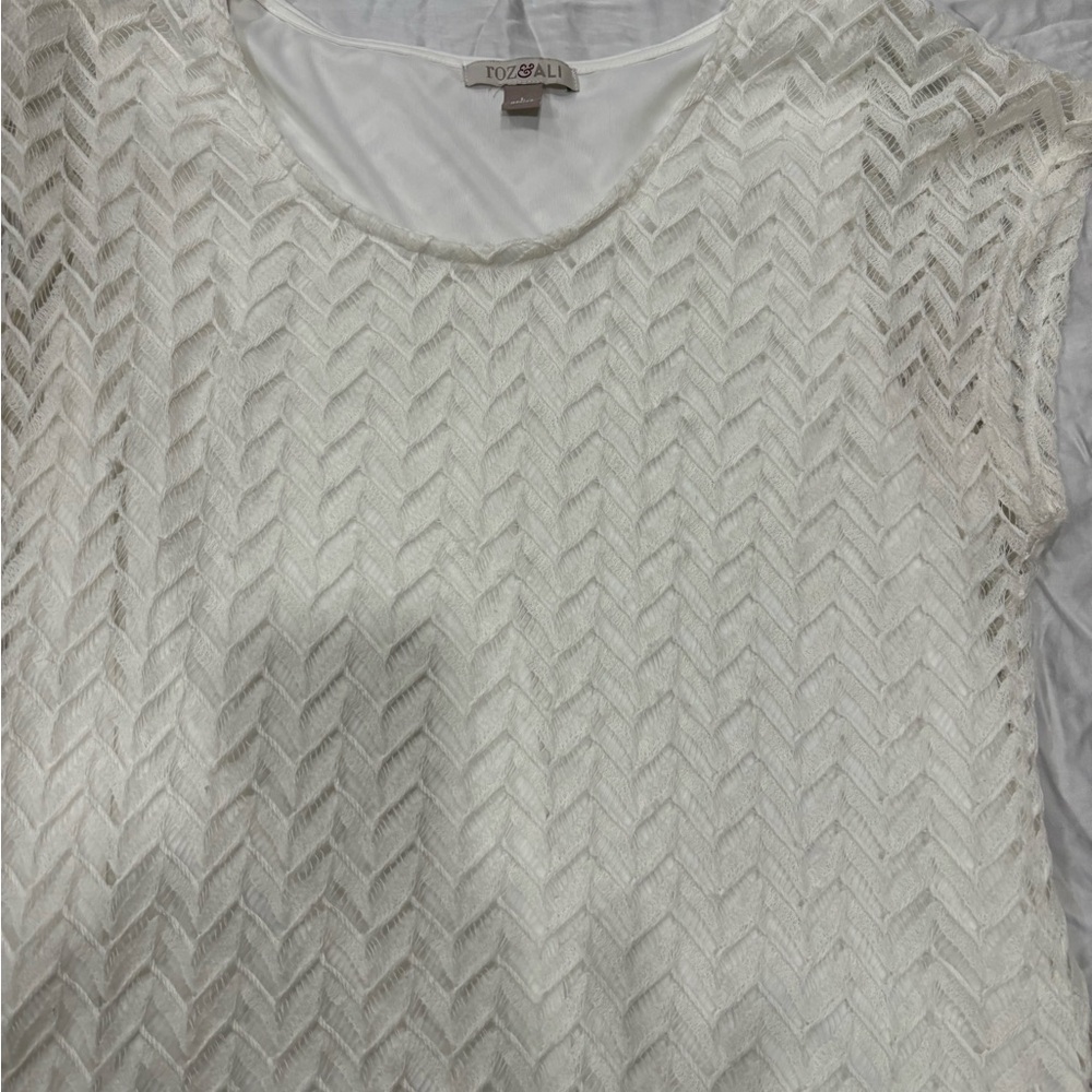 Cream lace blouse